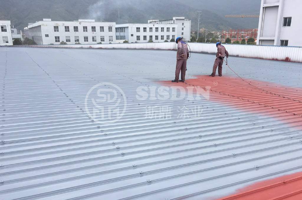 噴涂水性彩鋼瓦翻新漆面漆